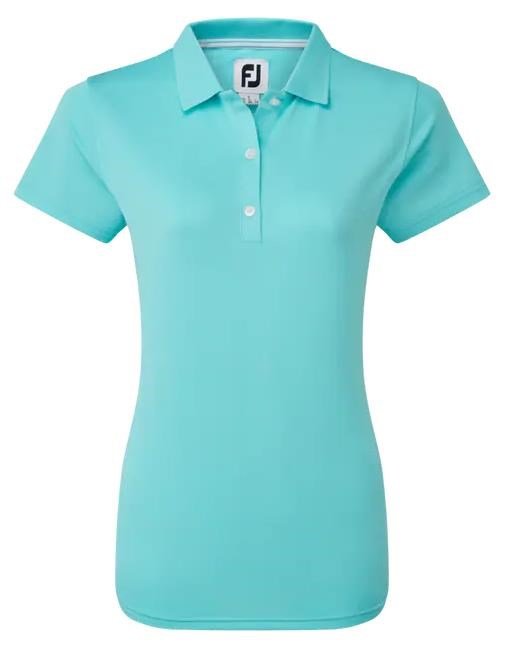 FootJoy Stretch Pique Solid polo donna, aqua
