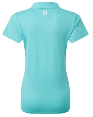 FootJoy Stretch Pique Solid polo donna, aqua