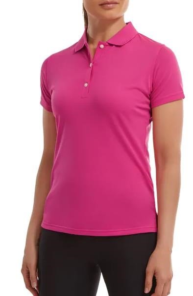 FootJoy Stretch Pique Solid polo donna, heather pink