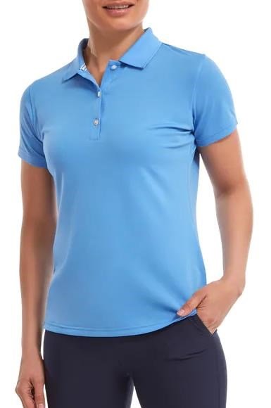 FootJoy Stretch Pique Solid polo donna, azzurro