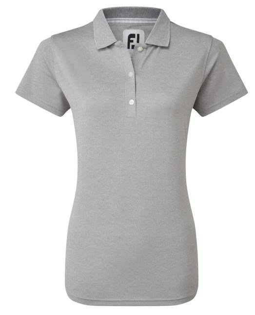 FootJoy Stretch Pique Solid polo donna, heather gray