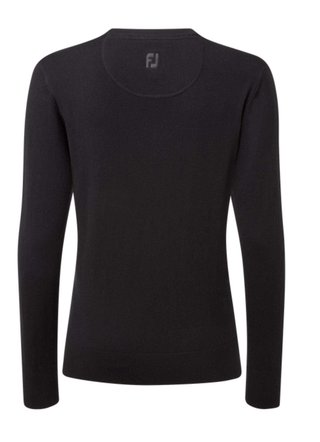 FootJoy Wool Blend V-Neck da donna pullover, nero