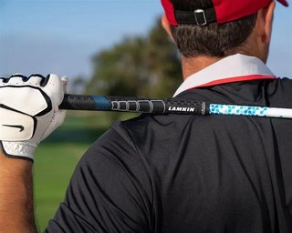 Lamkin Sonar 60R+ grip, nero/blu, STANDARD
