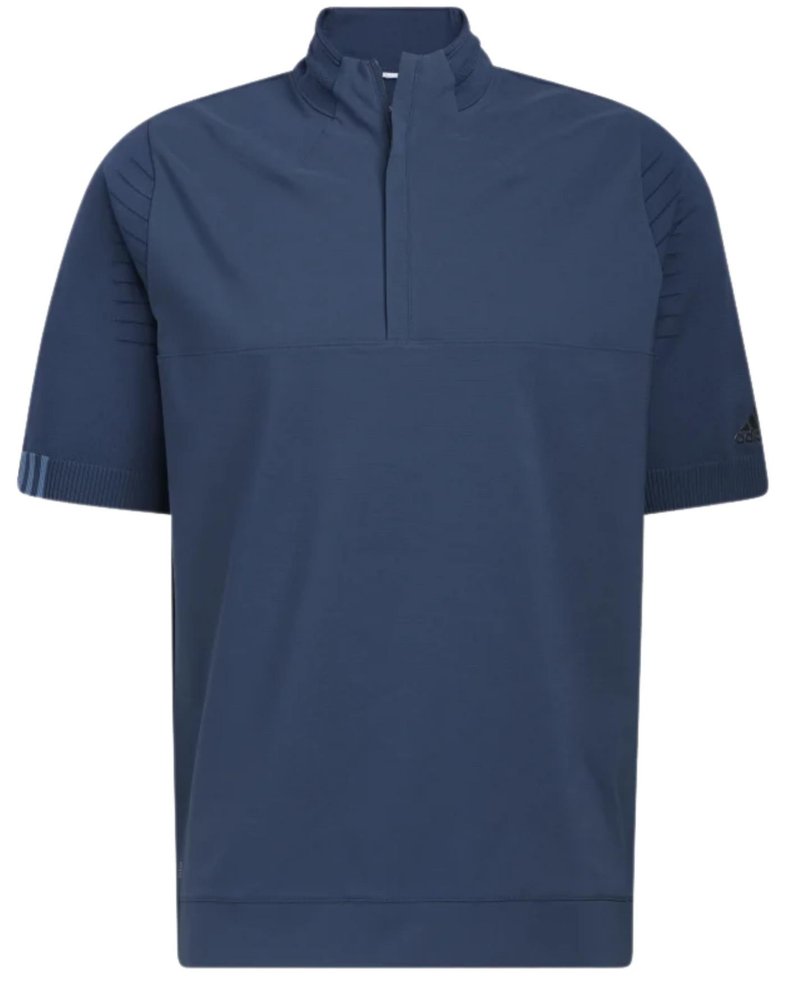 Adidas Primeknit Statement 1/4 felpa uomo, crew navy