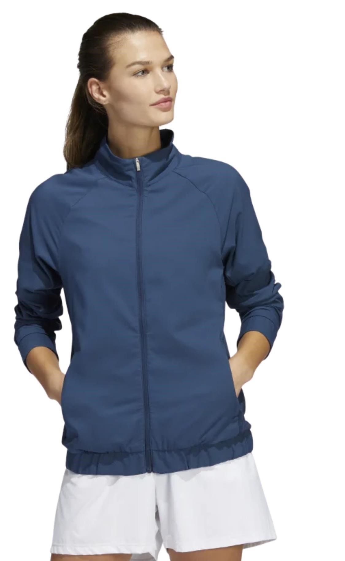 Adidas Essentials Full Zip giacca donna, crew navy