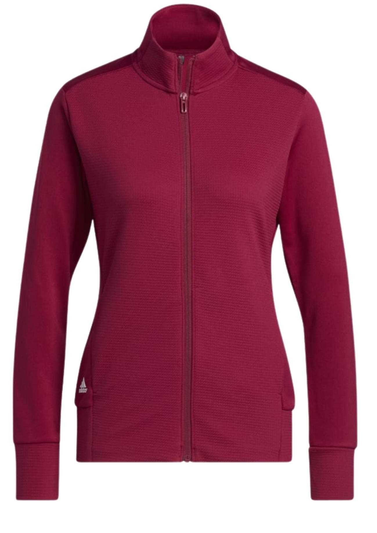 Adidas Textured Full-Zip felpa donna, legacy burgundy