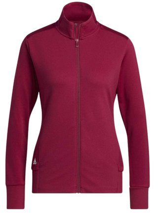 Adidas Textured Full-Zip felpa donna, legacy burgundy
