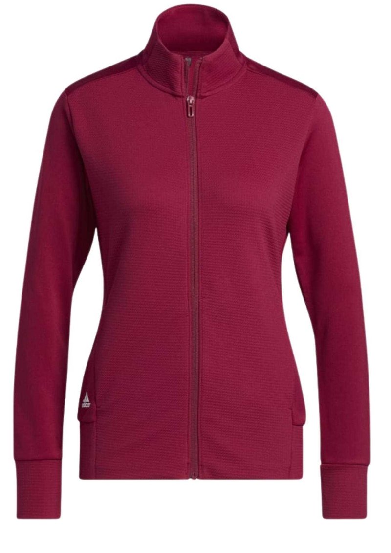 Adidas Textured Full-Zip felpa donna, legacy burgundy
