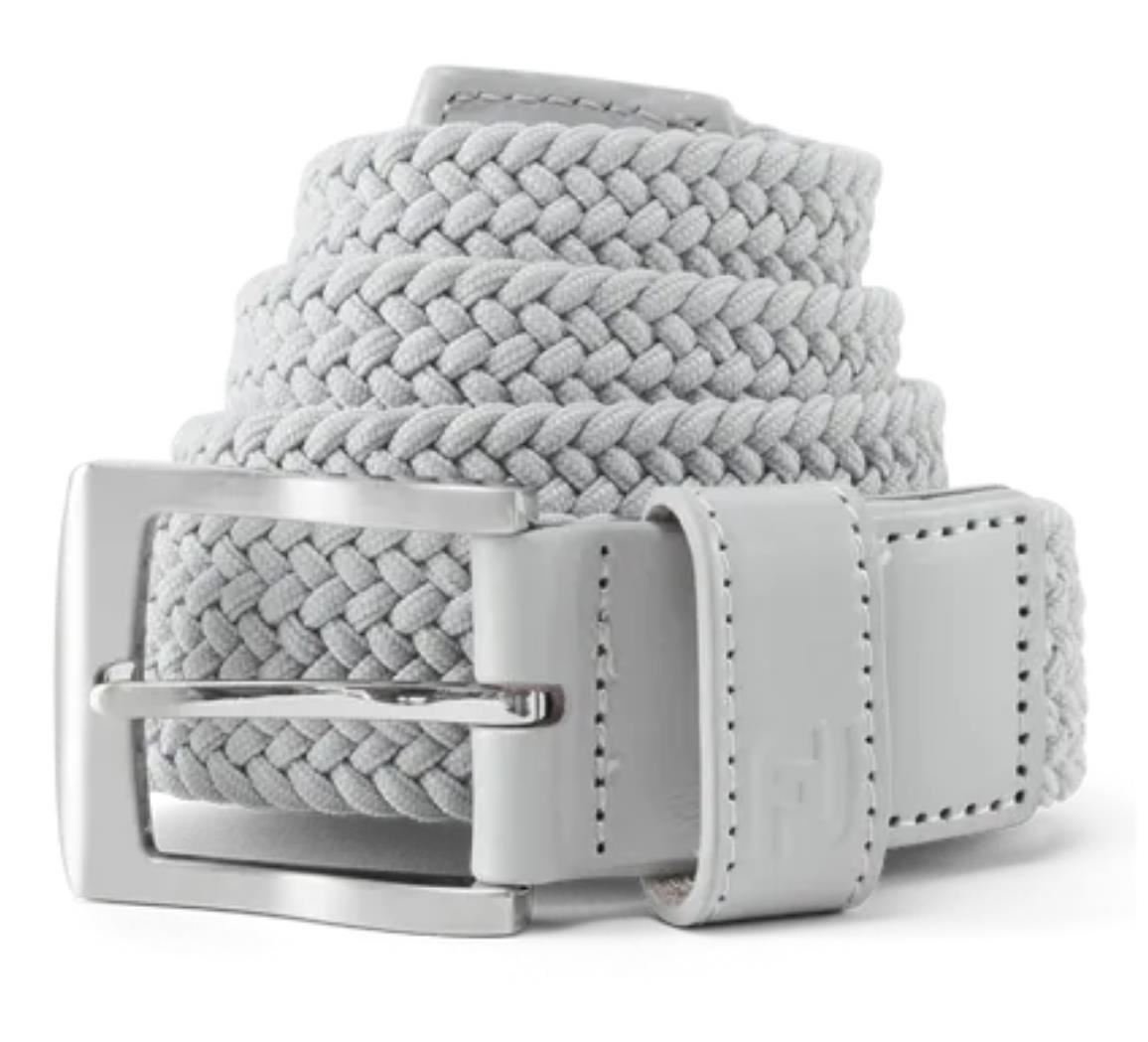 FootJoy Braided cintura da uomo, grigia