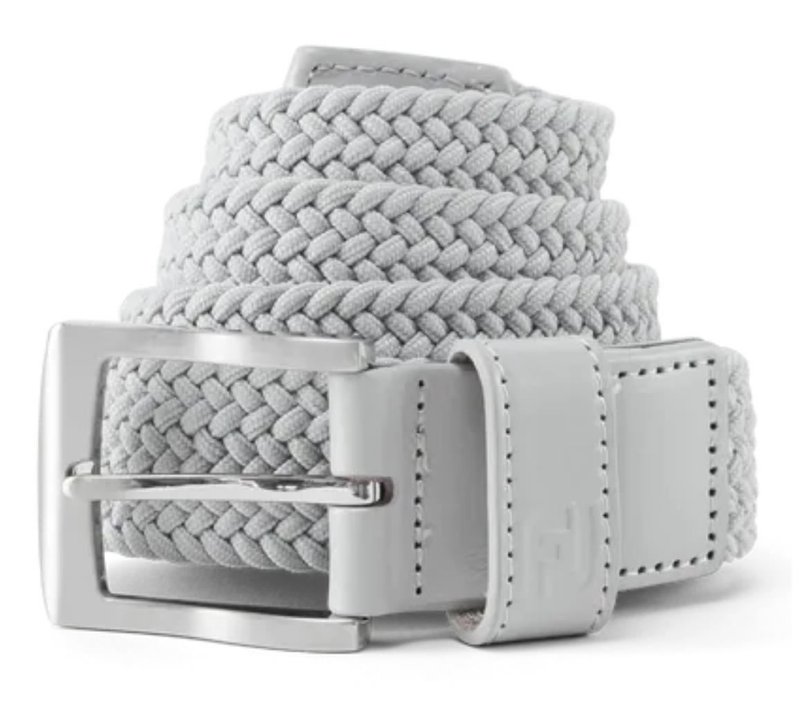 FootJoy Braided cintura da uomo, grigia
