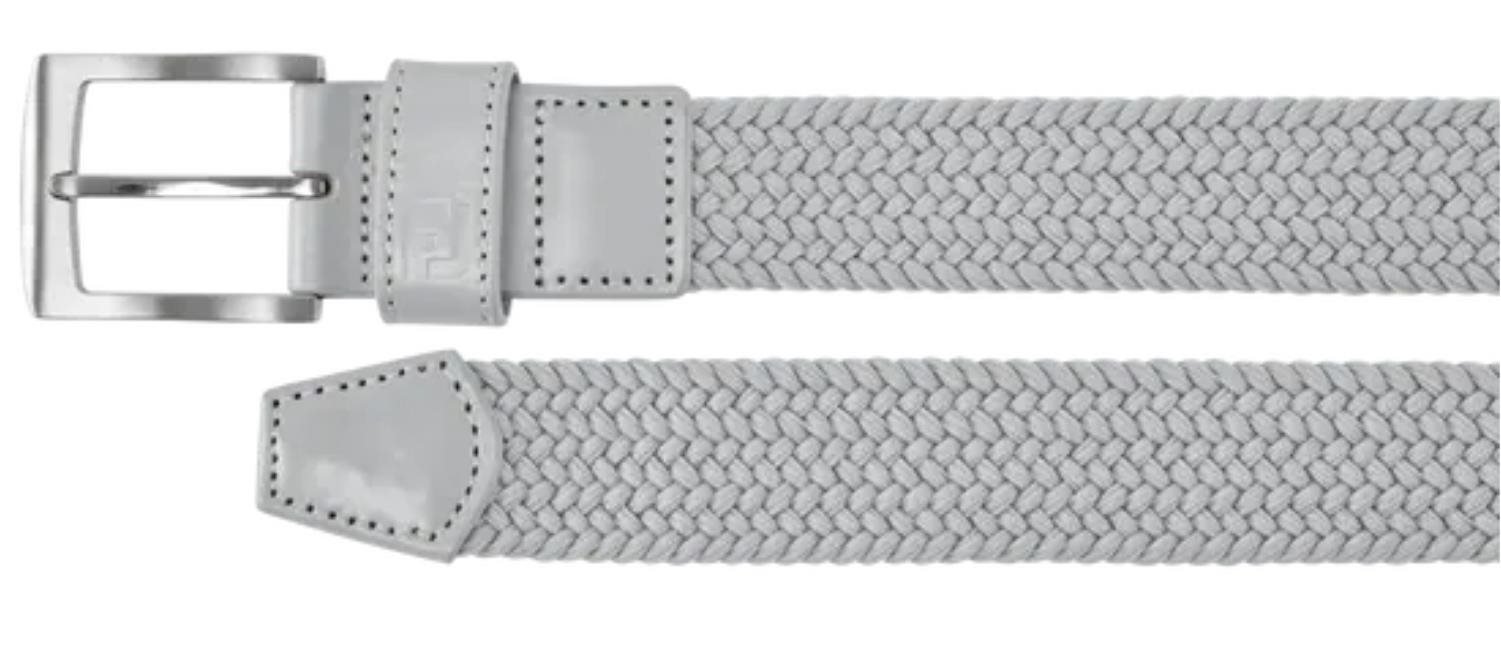 FootJoy Braided cintura da uomo, grigia