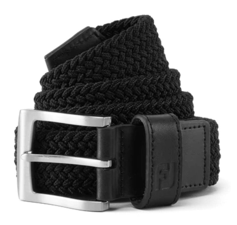 FootJoy Braided cintura da uomo, nero
