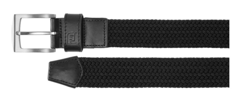 FootJoy Braided cintura da uomo, nero