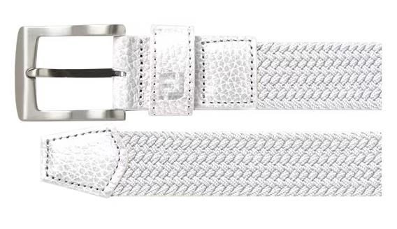 FootJoy Women's Braided cintura da donna, bianca
