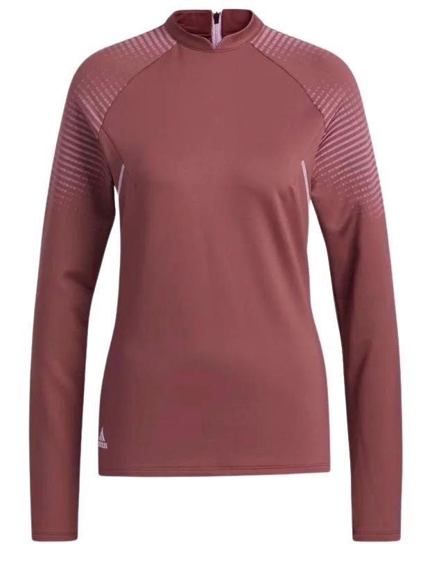 Adidas Cold Rdy Long Sleeve Mock felpa donna, borgogna
