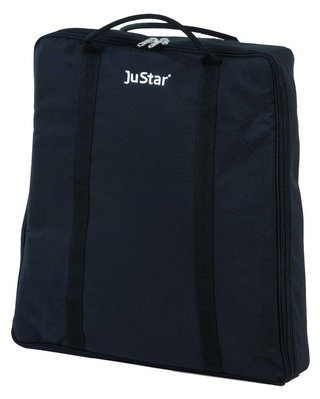JuStar carry bag (Silver/Black Series, Silver manual, Carbon Light) cart bag, nero