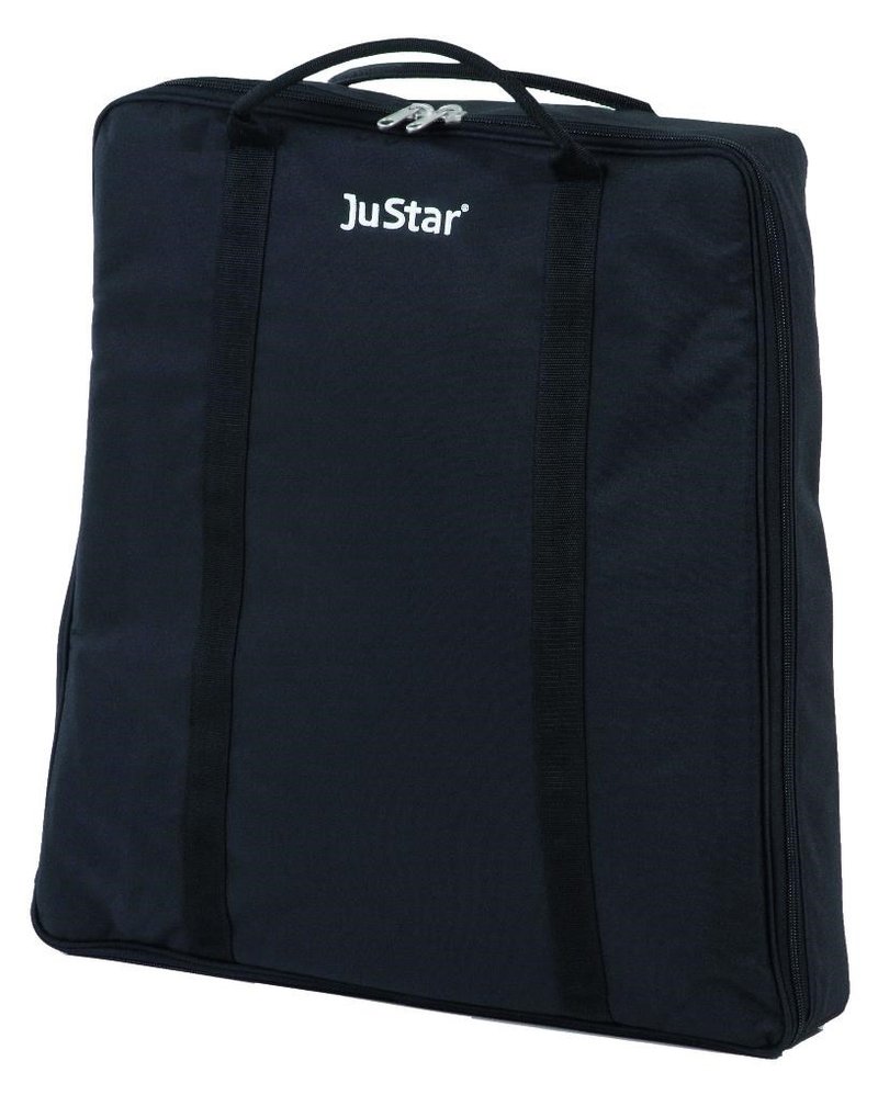 JuStar carry bag (Silver/Black Series, Silver manual, Carbon Light) cart bag, nero