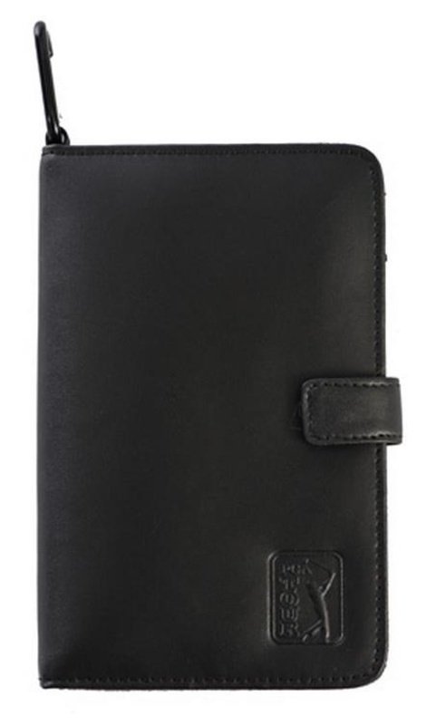 PGA Tour Real Leather Score Card and Accessory Wallet nero