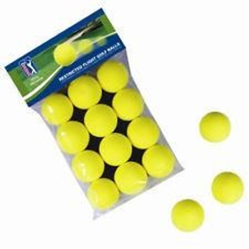 PGA Tour Indoor-Outdoor palline da allenamento (12 palline), gialle