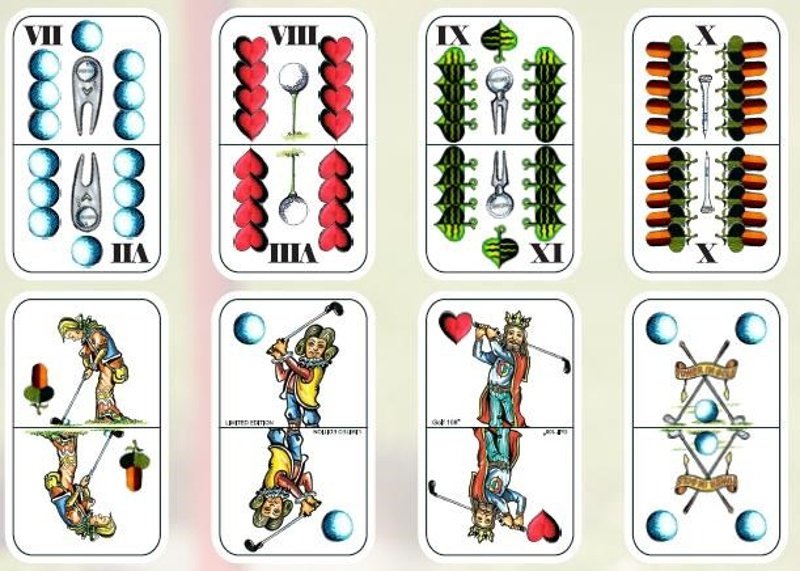 Ostatní Golfové hrací karty pro mariáš, limitovaná edice Klasik accessori