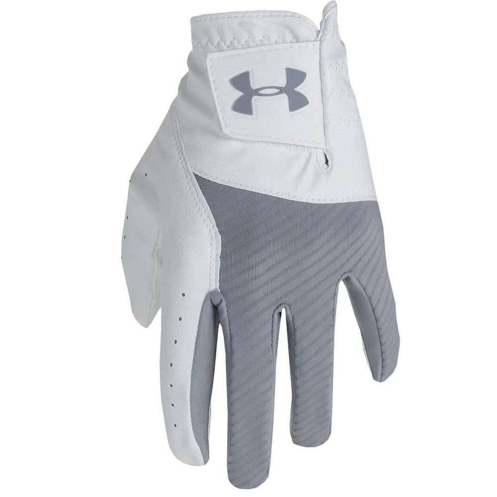 Under Armour Medal guanto da golf uomo, bianco/grigio