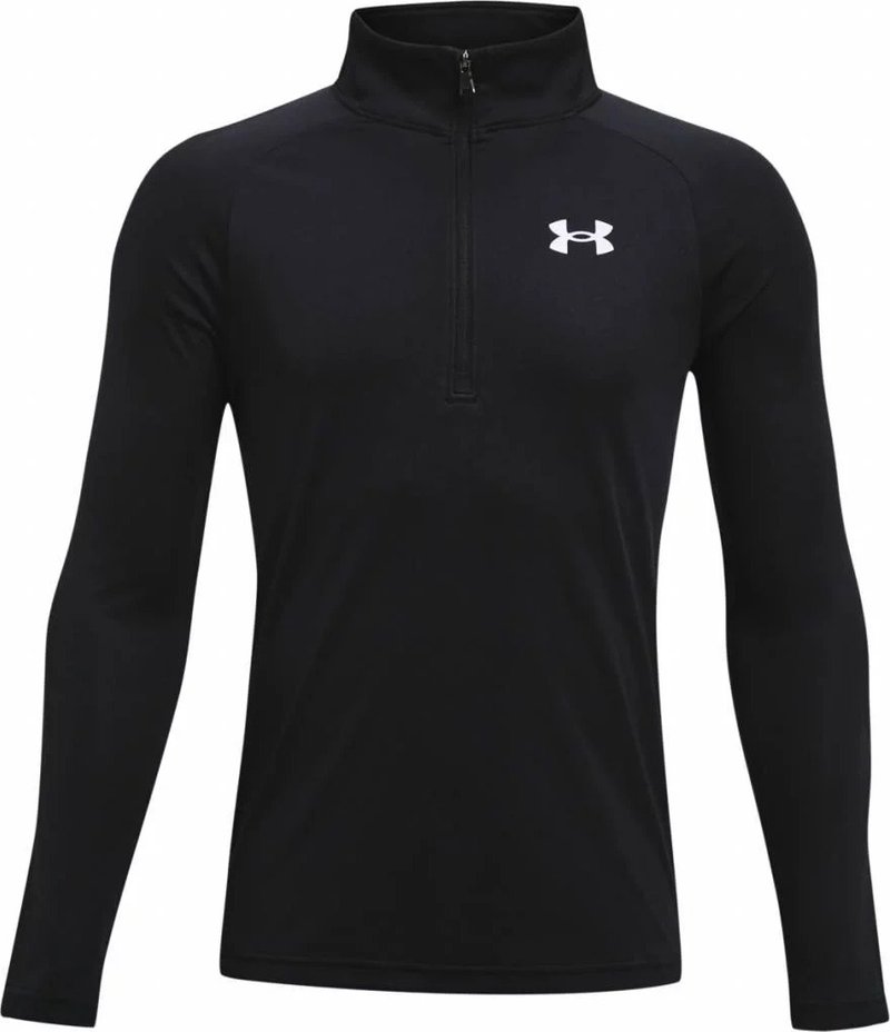 Under Armour Tech 2.0 1/2 Zip maglia sportiva da ragazzo, nera