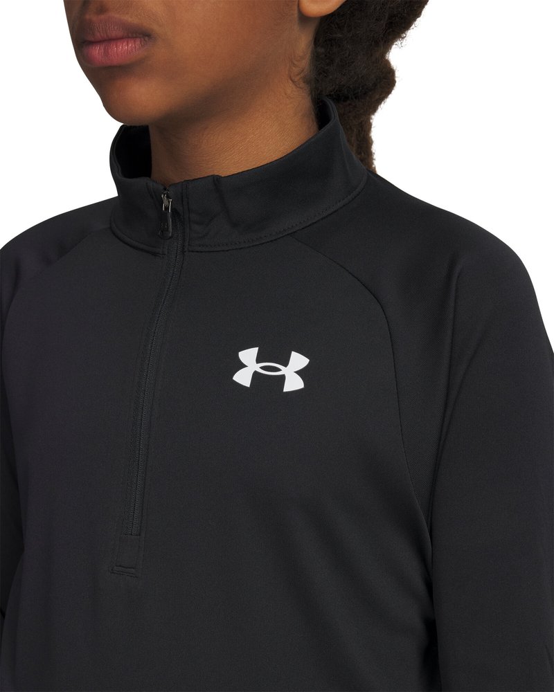 Under Armour Tech 2.0 1/2 Zip maglia sportiva da ragazzo, nera