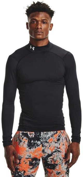 Under Armour ColdGear® Compression Mock maglia termica da uomo, nera