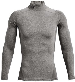 Under Armour ColdGear® Compression Mock top termico da uomo, charcoal light heather/black