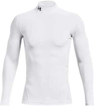 Under Armour ColdGear® Compression Mock maglia termica da uomo, bianca