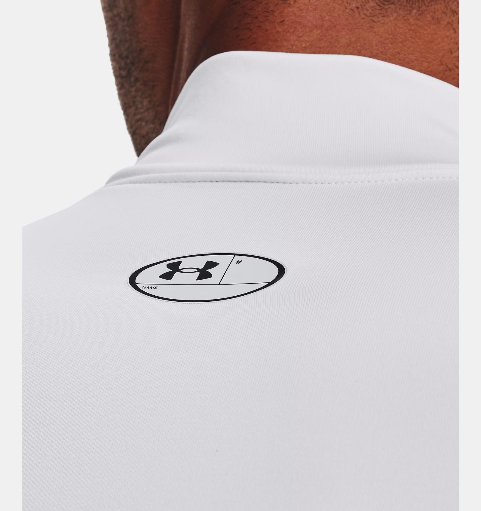 Under Armour ColdGear® Compression Mock maglia termica da uomo, bianca