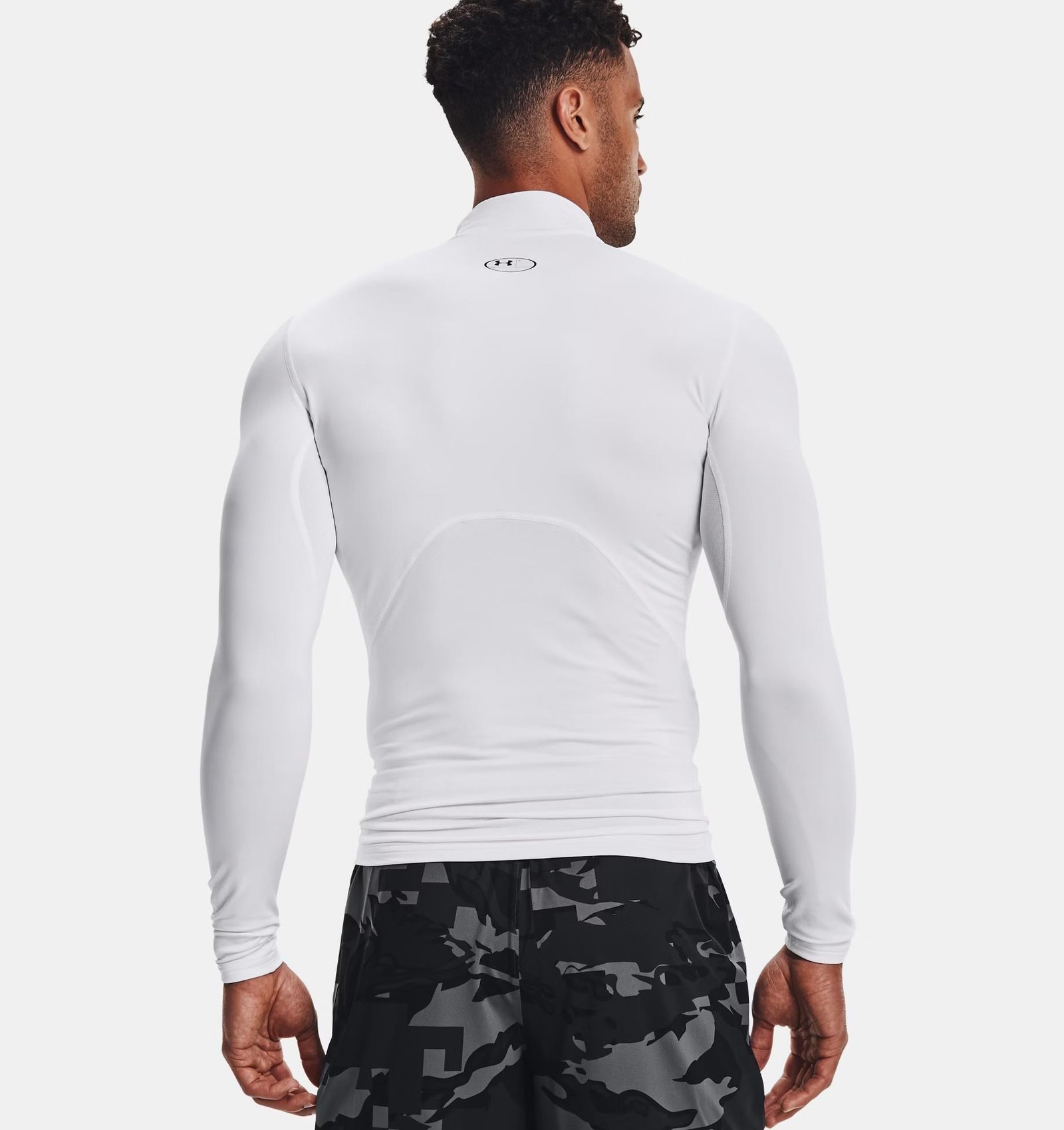 Under Armour ColdGear® Compression Mock maglia termica da uomo, bianca