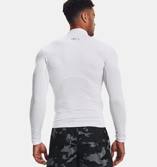 Under Armour ColdGear® Compression Mock maglia termica da uomo, bianca