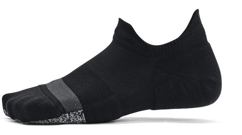 Under Armour Breathe 2 No Show Tab calzini da donna (2 paia), nero