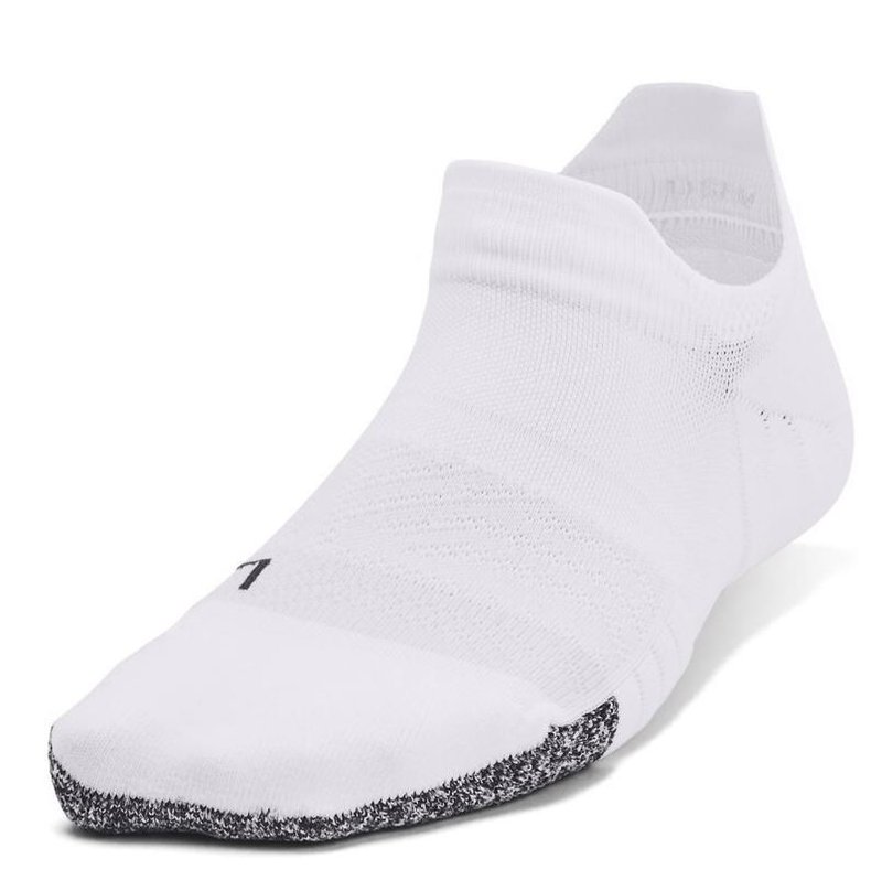 Under Armour Breathe 2 No Show Tab calzini da donna (2 paia), bianchi