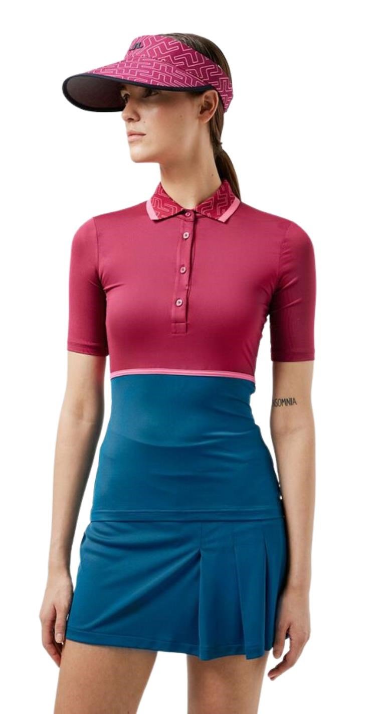 J.Lindeberg Odella polo da donna, anemone