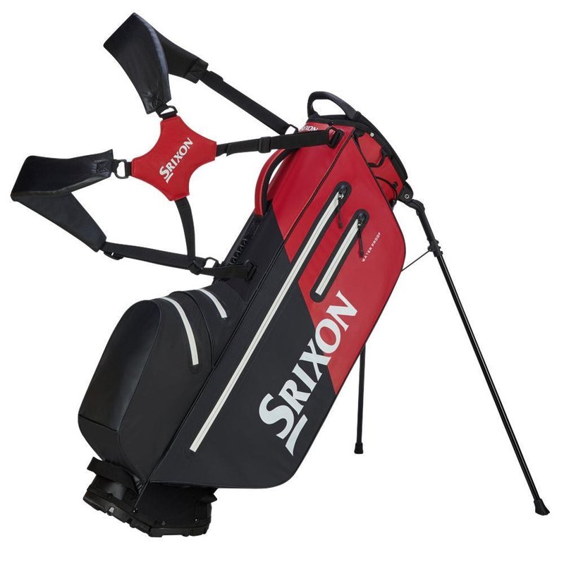 Srixon Waterproof stand bag, nero/rosso