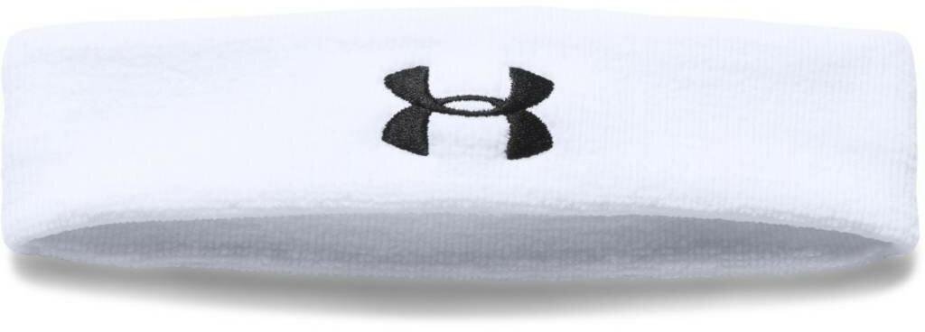 Under Armour Performance fascia da testa da uomo, bianca