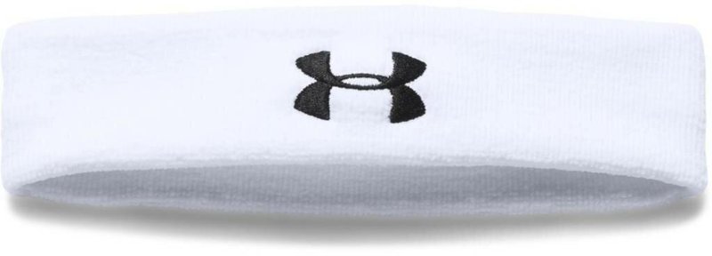 Under Armour Performance fascia da testa da uomo, bianca