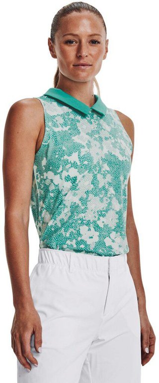 Under Armour Zinger Rise Slvls polo donna senza maniche, verde