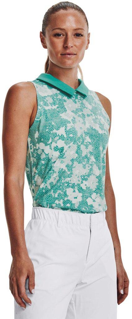 Under Armour Zinger Rise Slvls polo donna senza maniche, verde