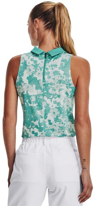 Under Armour Zinger Rise Slvls polo donna senza maniche, verde