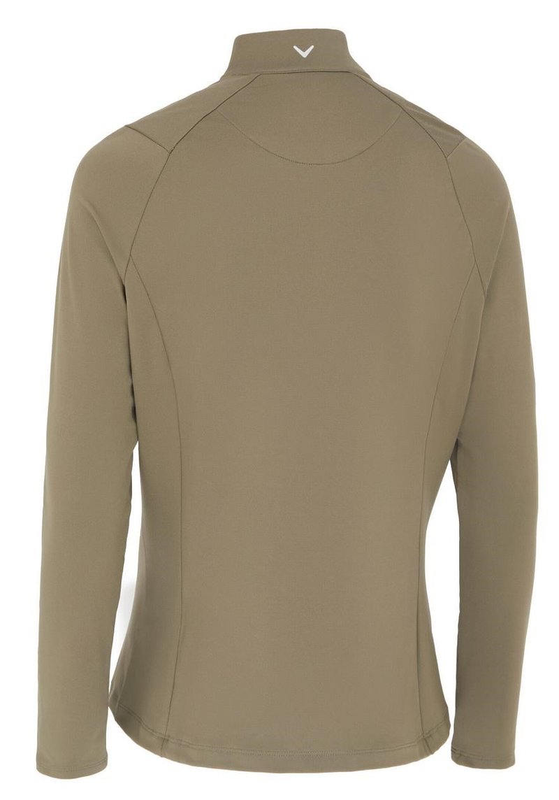 Callaway Thermal Longsleeve Fleece Back Jersey polo da donna, industrial green