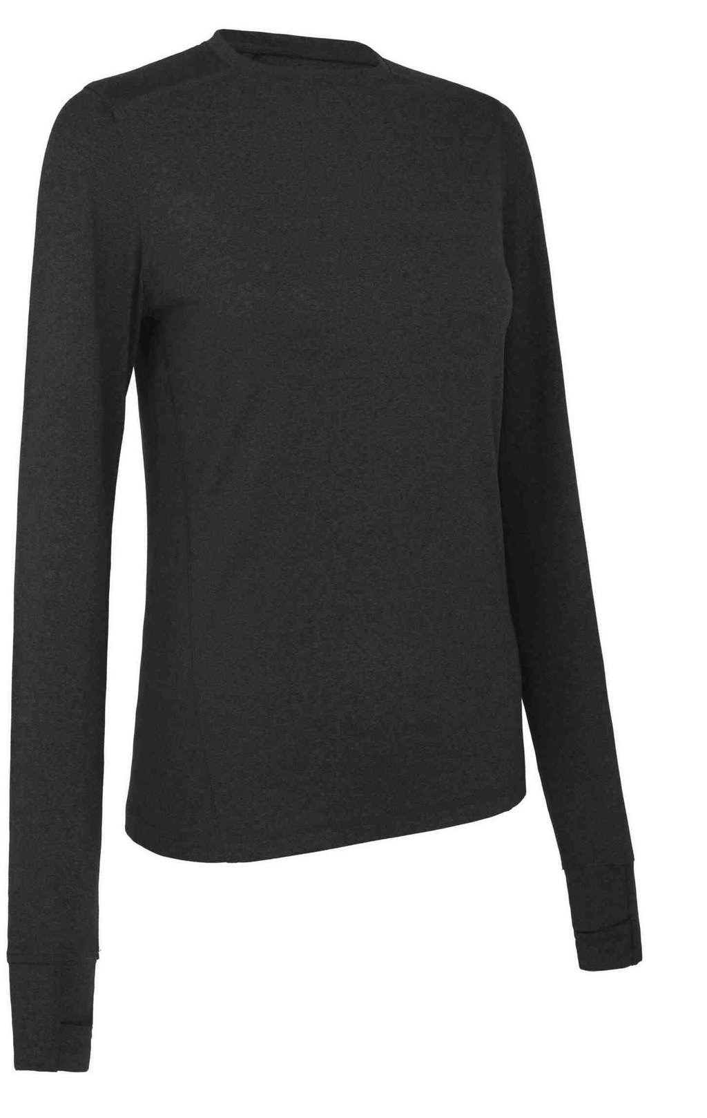 Callaway Longsleeve Crew Neck maglia termica da donna, ebony heather