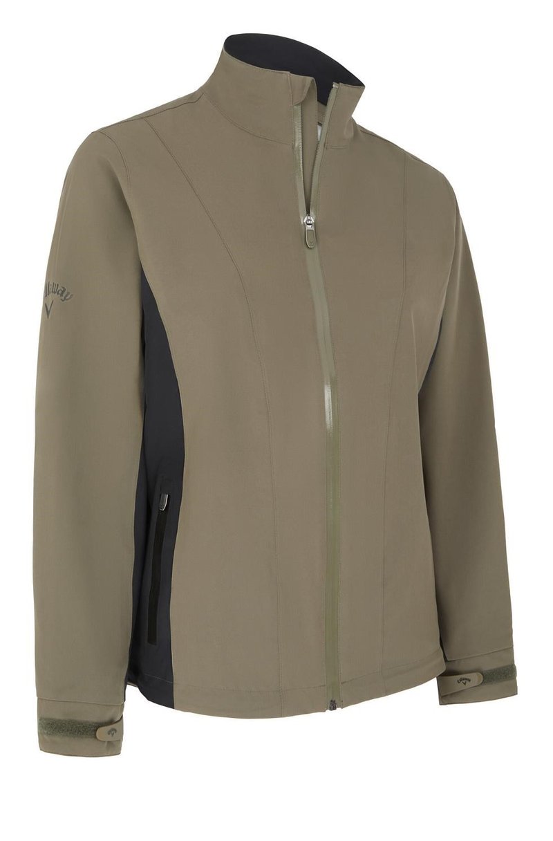 Callaway ColorBlock WaterProof giacca impermeabile da donna, industrial green