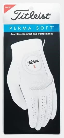 Titleist Perma-Soft guanto da golf uomo, bianco