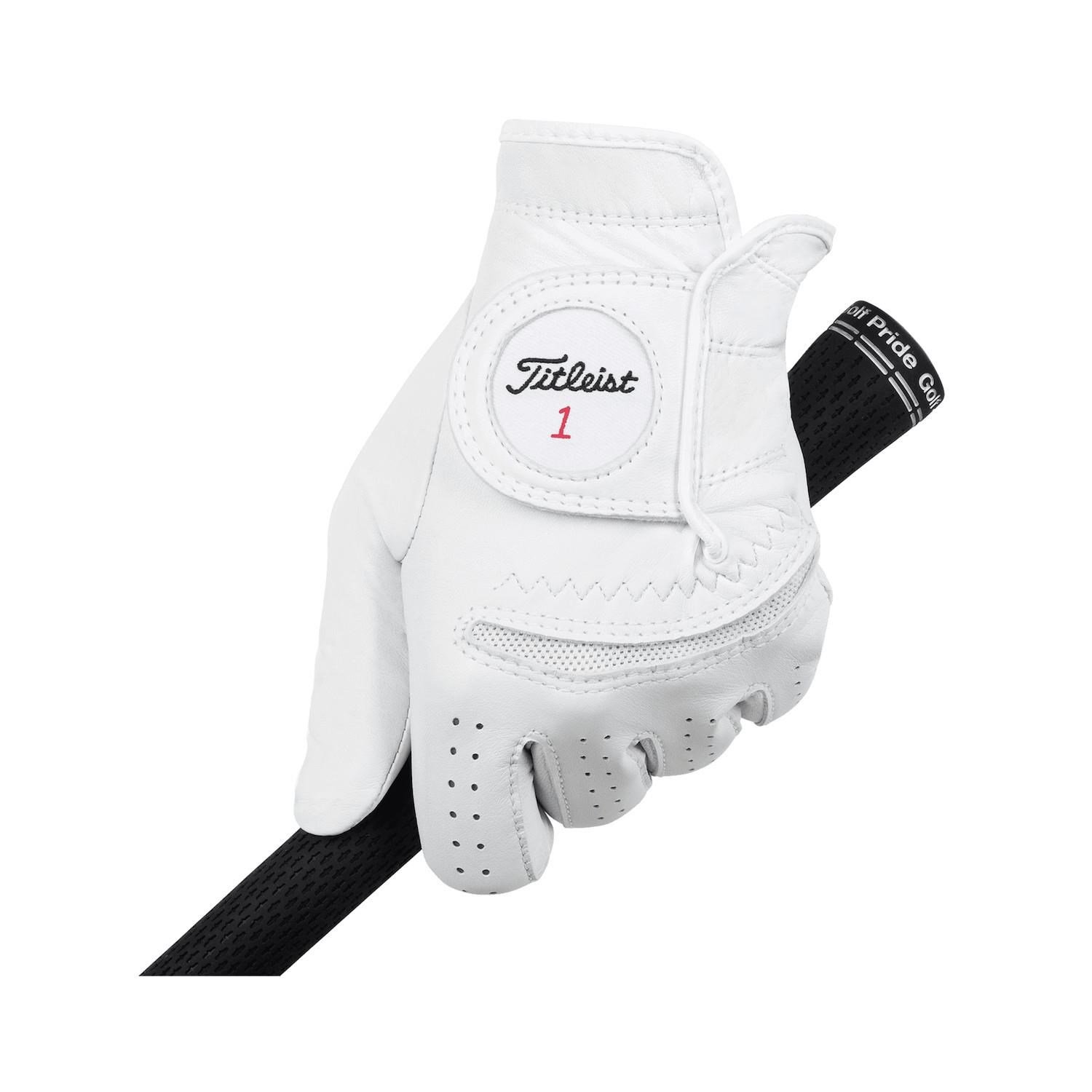Titleist Perma-Soft Cadet guanto da golf uomo, bianco
