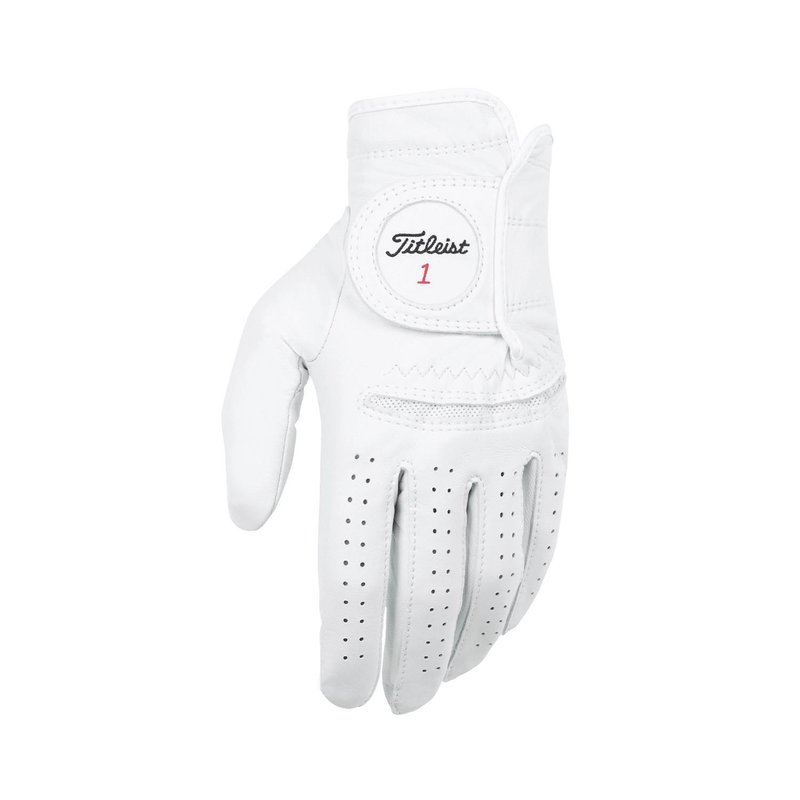 Titleist Perma-Soft Cadet guanto da golf uomo, bianco