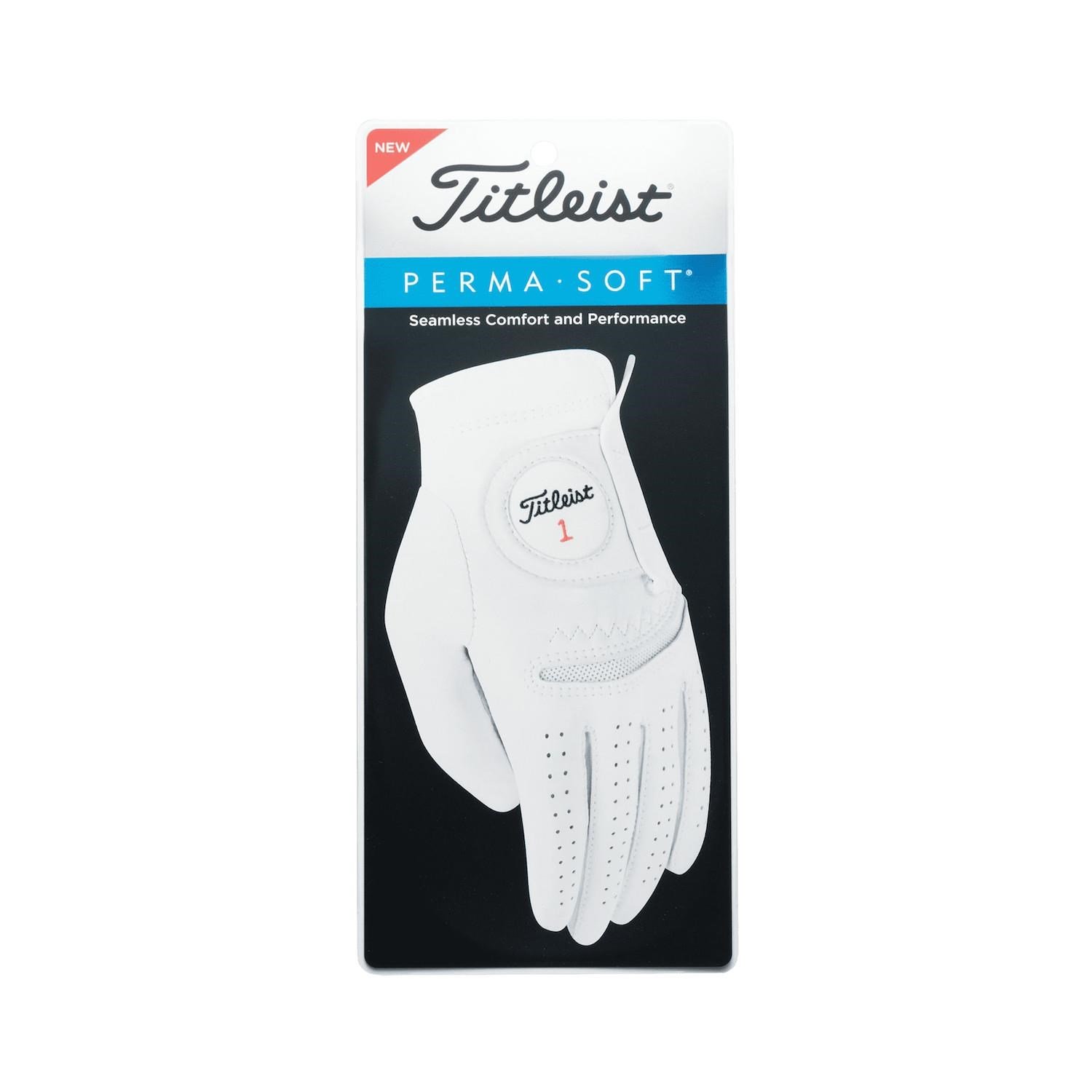 Titleist Perma-Soft Cadet guanto da golf uomo, bianco