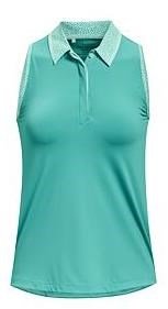 Under Armour Iso-Chill Sleeveless polo donna, verde
